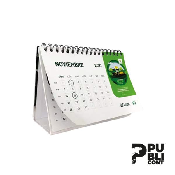 Calendario de Mesa con base gruesa 7 HOJAS