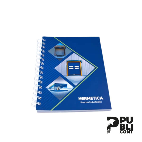 Cuaderno A5 con tapa delgada plastificada