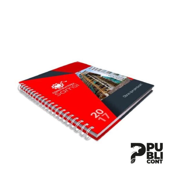 Cuaderno A5 con tapa dura plastificada