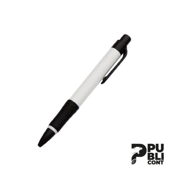 Lapicero de Plástico delgado blanco y negro