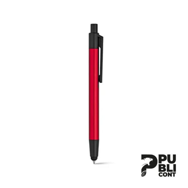 Lapicero de Plástico con touch ROJO CON NEGRO