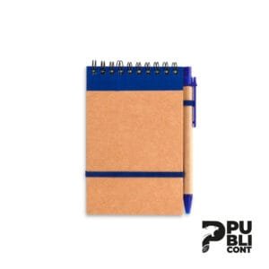 Libreta Ecológica con color y lapicero A6 AZUL