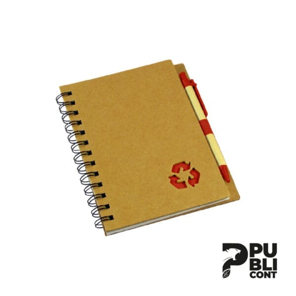 Libreta Ecológica con Lapicero ROJO