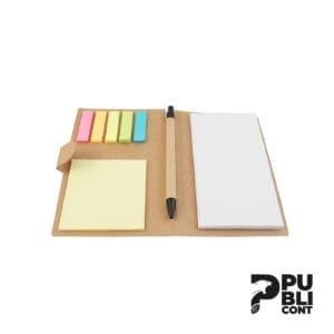 Libreta Ecologica con Post it y Lapicero Secretos