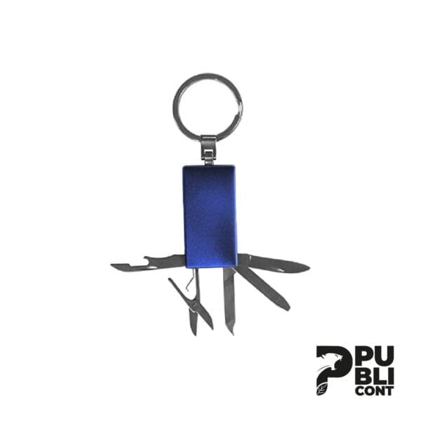 Llavero Multiuso 5 funciones AZUL