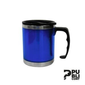 Taza Mug de metal 450ml AZUL