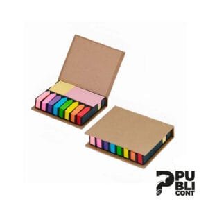 Porta Taco ecológico con Post-it 8 colores