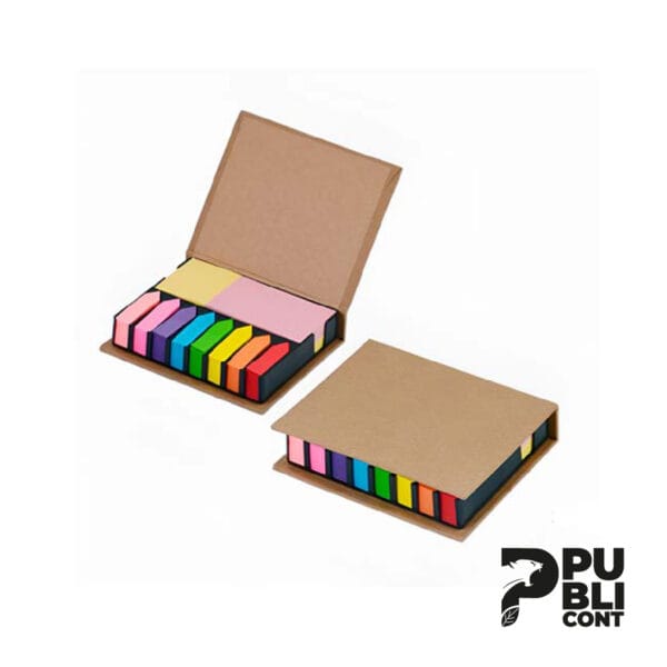 Porta Taco ecológico con Post-it 8 colores