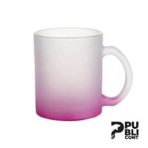 Taza Pavonada con color 11 oz rosado