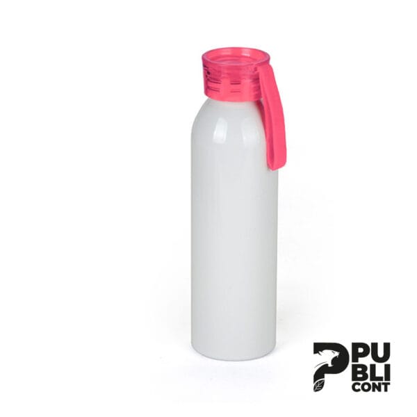 Tomatodo Aluminio con tapa de goma de color 750 ml ROSADO