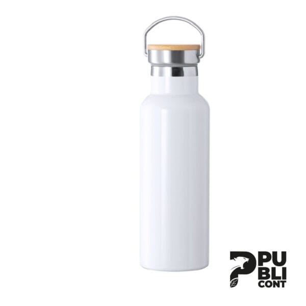 Tomatodo Blanco con tapa de madera 750 ml