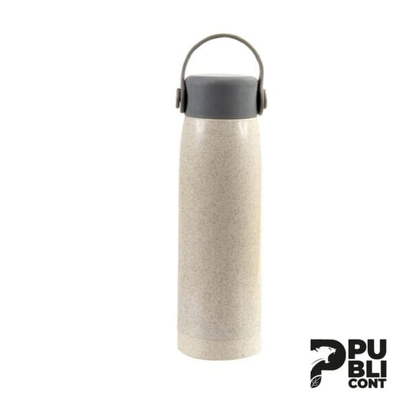 Tomatodo Vidrio y Fibra de trigo con soporte para celular 500ml