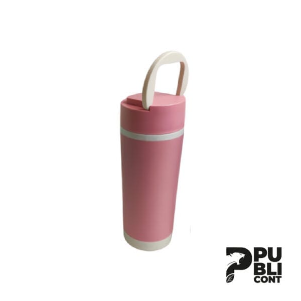 Tomatodo Fibra de Trigo con Asa 350ml ROSADO