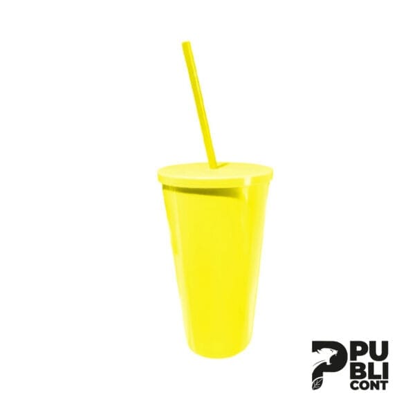 Vaso Plàstico Publicitario 12oz AMARILLO
